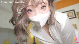 [糖心Vlog] 写真变引诱 性感模特裸体诱惑摄影师 白虎穴猛夹肉棒榨精 - 诺诺